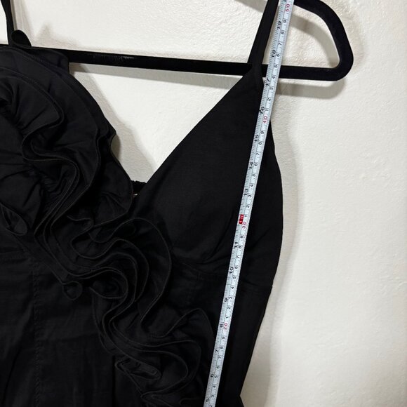 BH Jeans Black Ruffled Tan Top - Picture 4 of 6